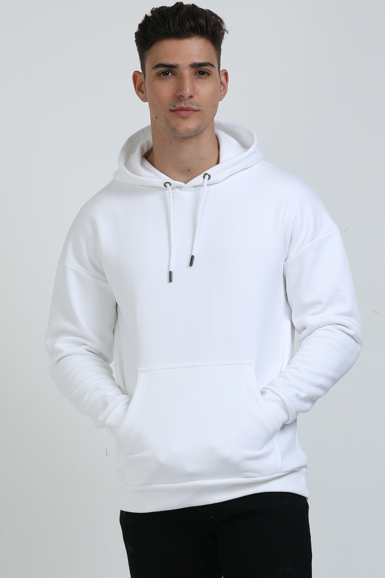 Unisex Oversized Hooded Sweatshirt - Krishna Gita Shloka