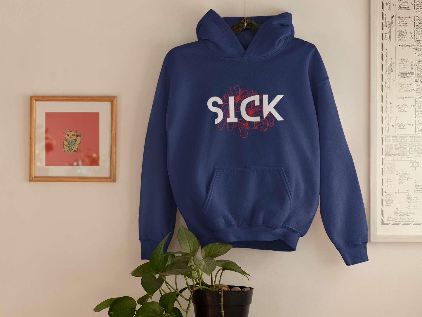 Sick - Unisex Oversized Hooded Sweatshirt (Women)