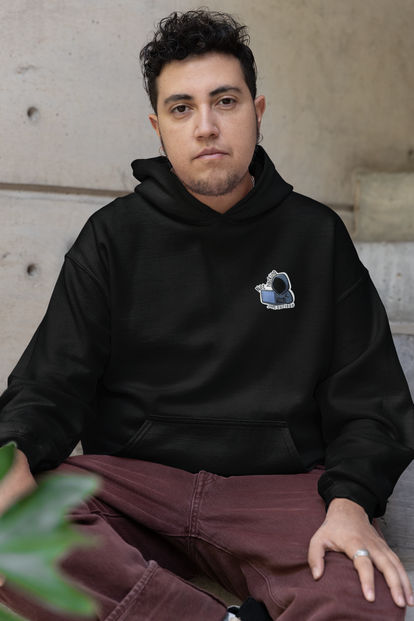 NOT HACKING - Oversized Hooded Sweatshirt