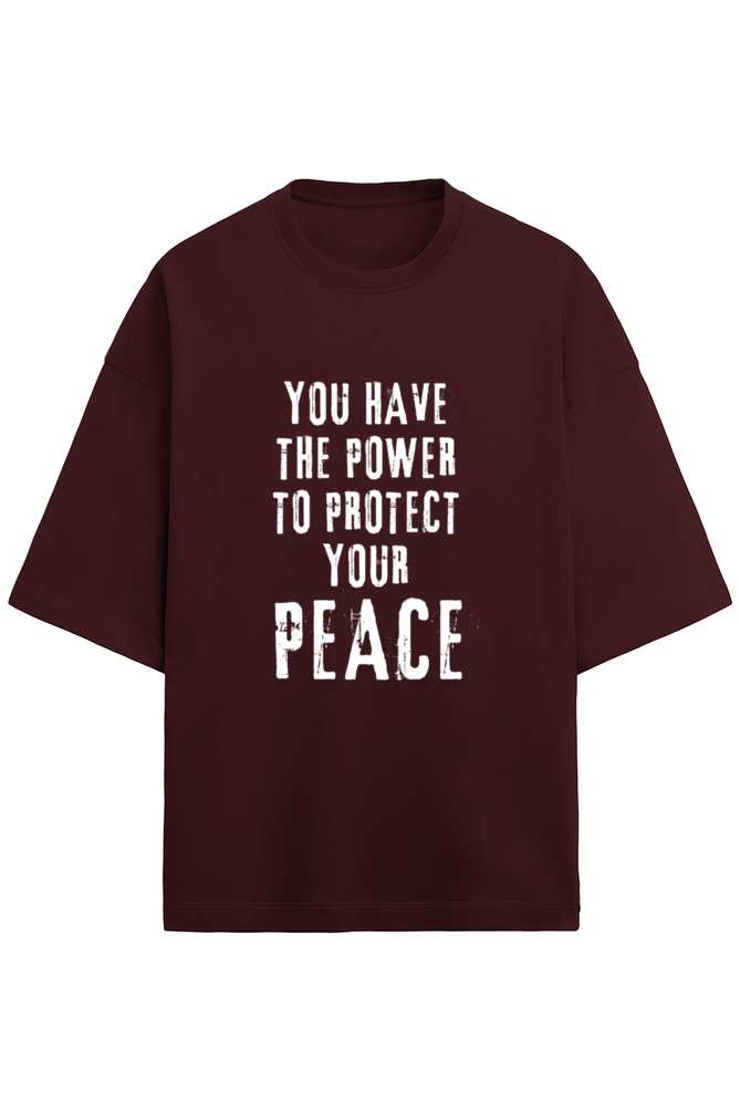 Peace - Terry Oversized Tshirts
