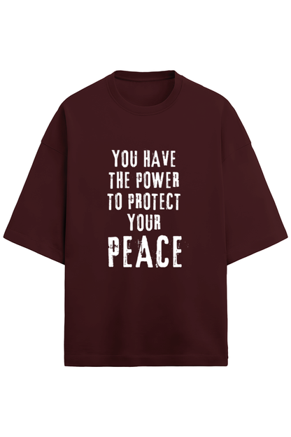 Peace - Terry Oversized Tshirts