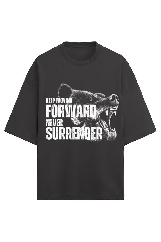 Never Surrender -  Terry Oversized Tshirts