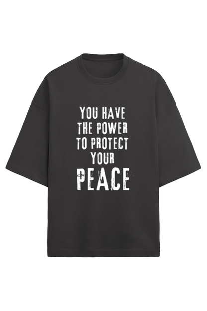 Peace - Terry Oversized Tshirts