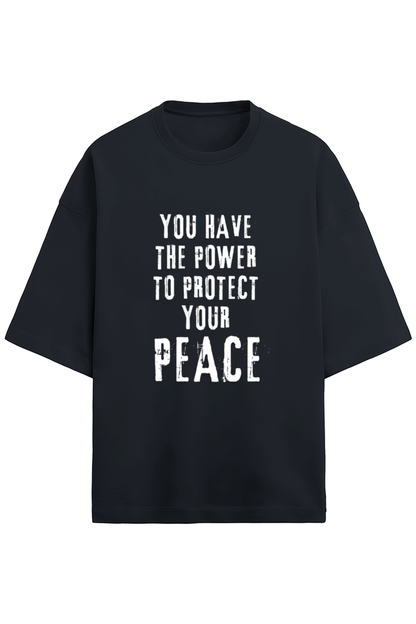 Peace - Terry Oversized Tshirts