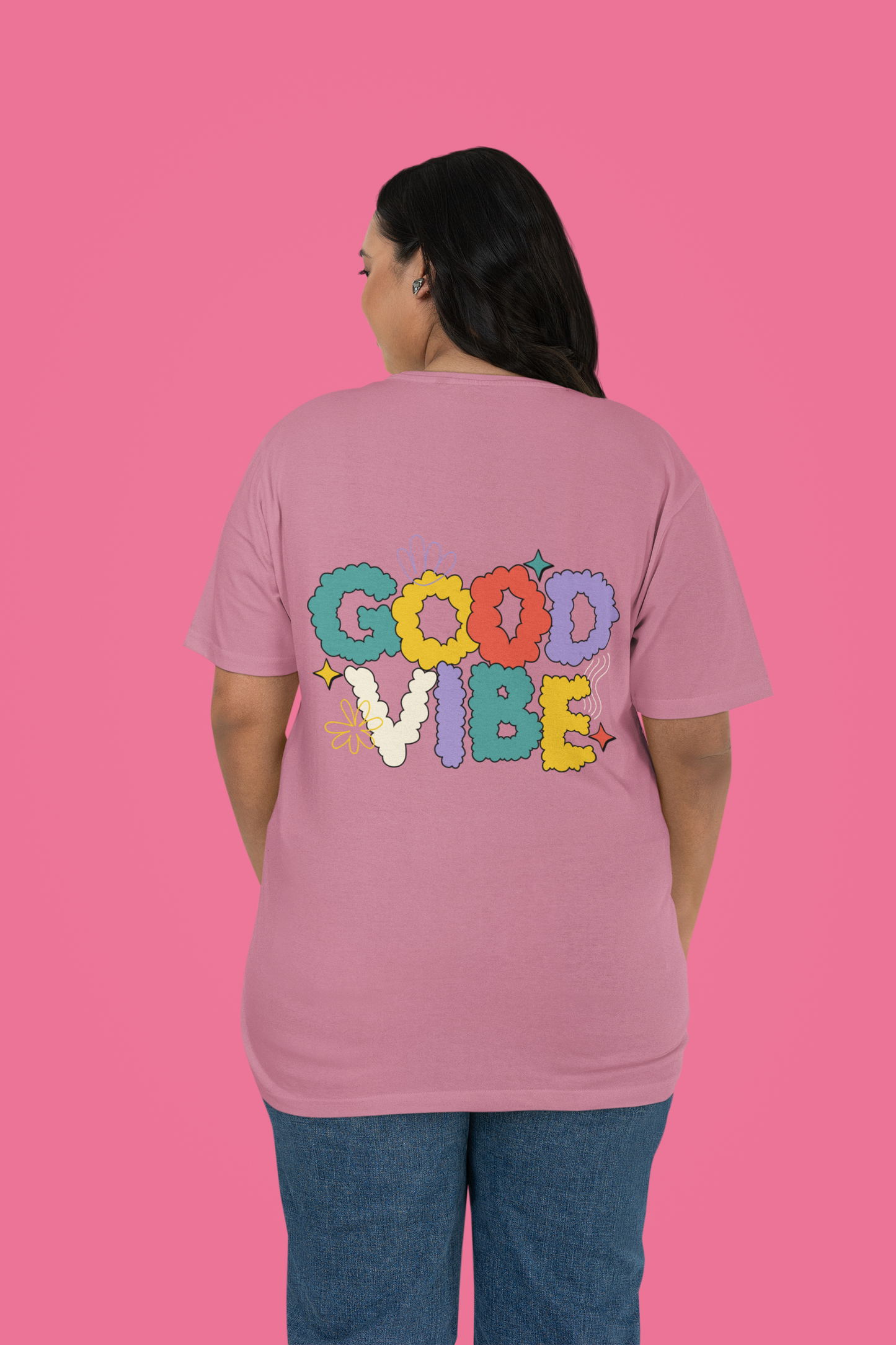 Good Vibe - Terry Oversized Tshirt women