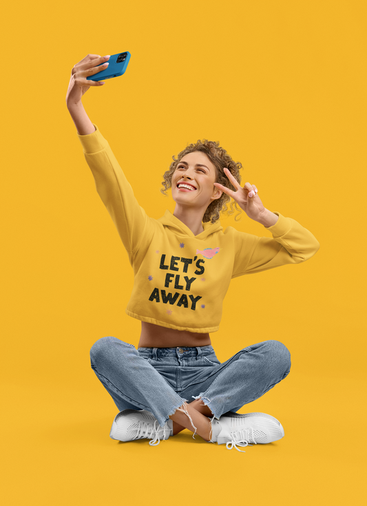 Crop Hoodies - Let's Fly Women