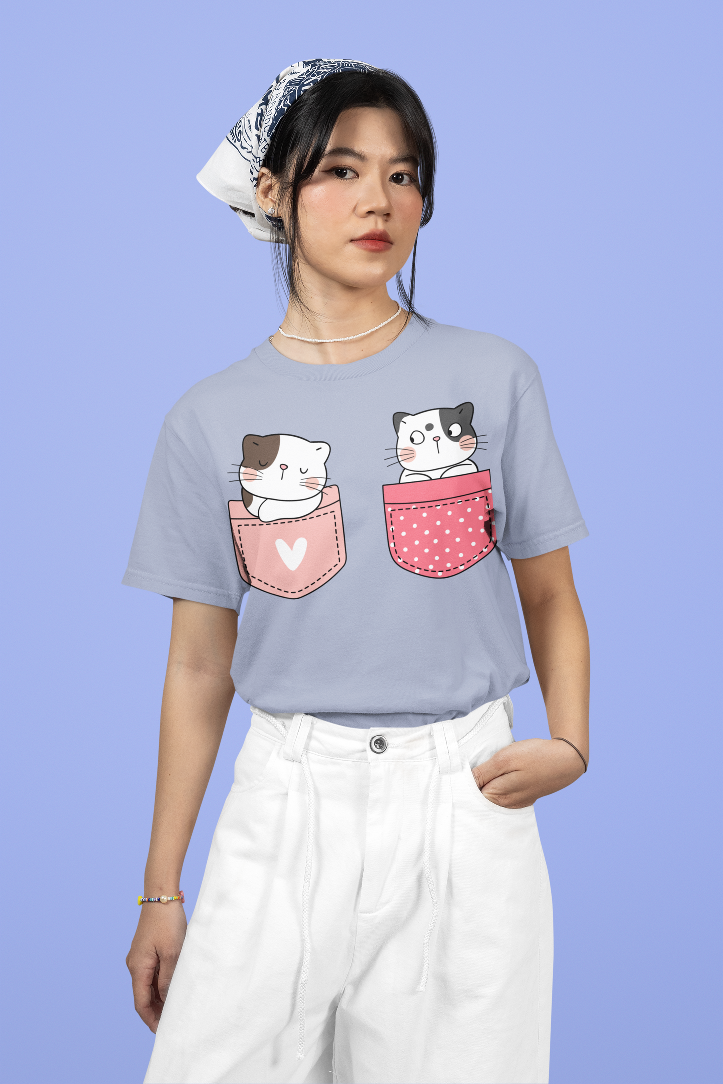 Couple Kitty - Terry Oversized Tshirts