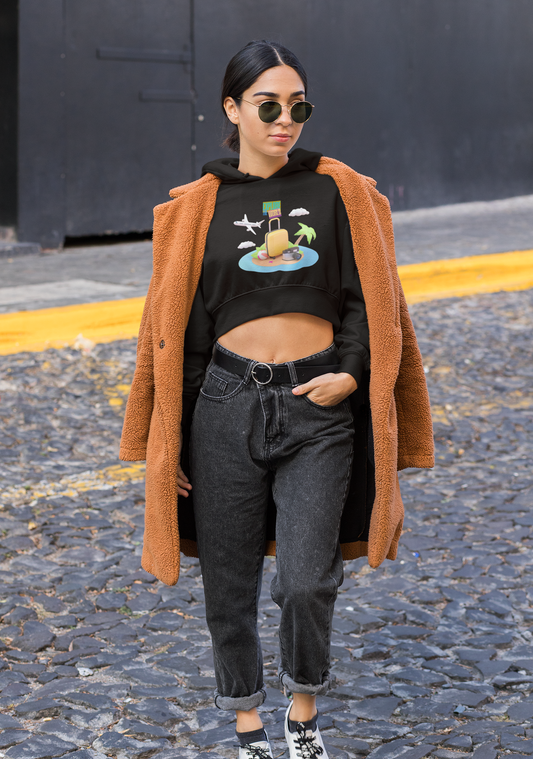 Crop Hoodies - Explore the World Women