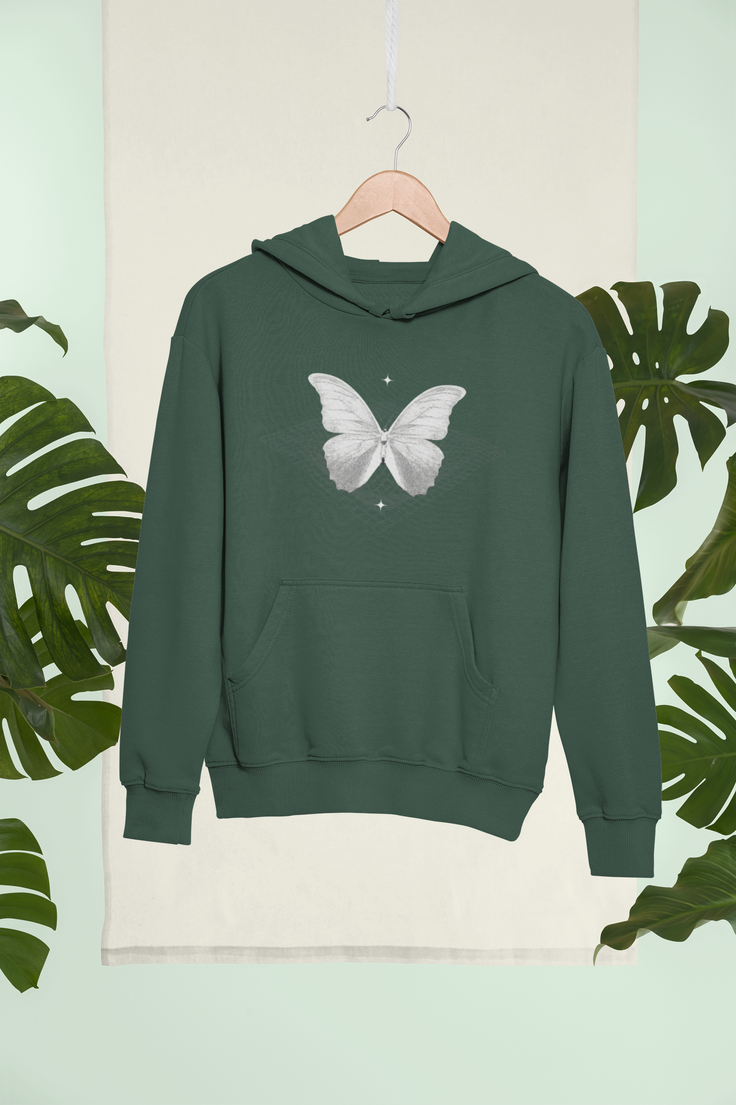 Butterfly - Oversized Hooded Sweatshirt