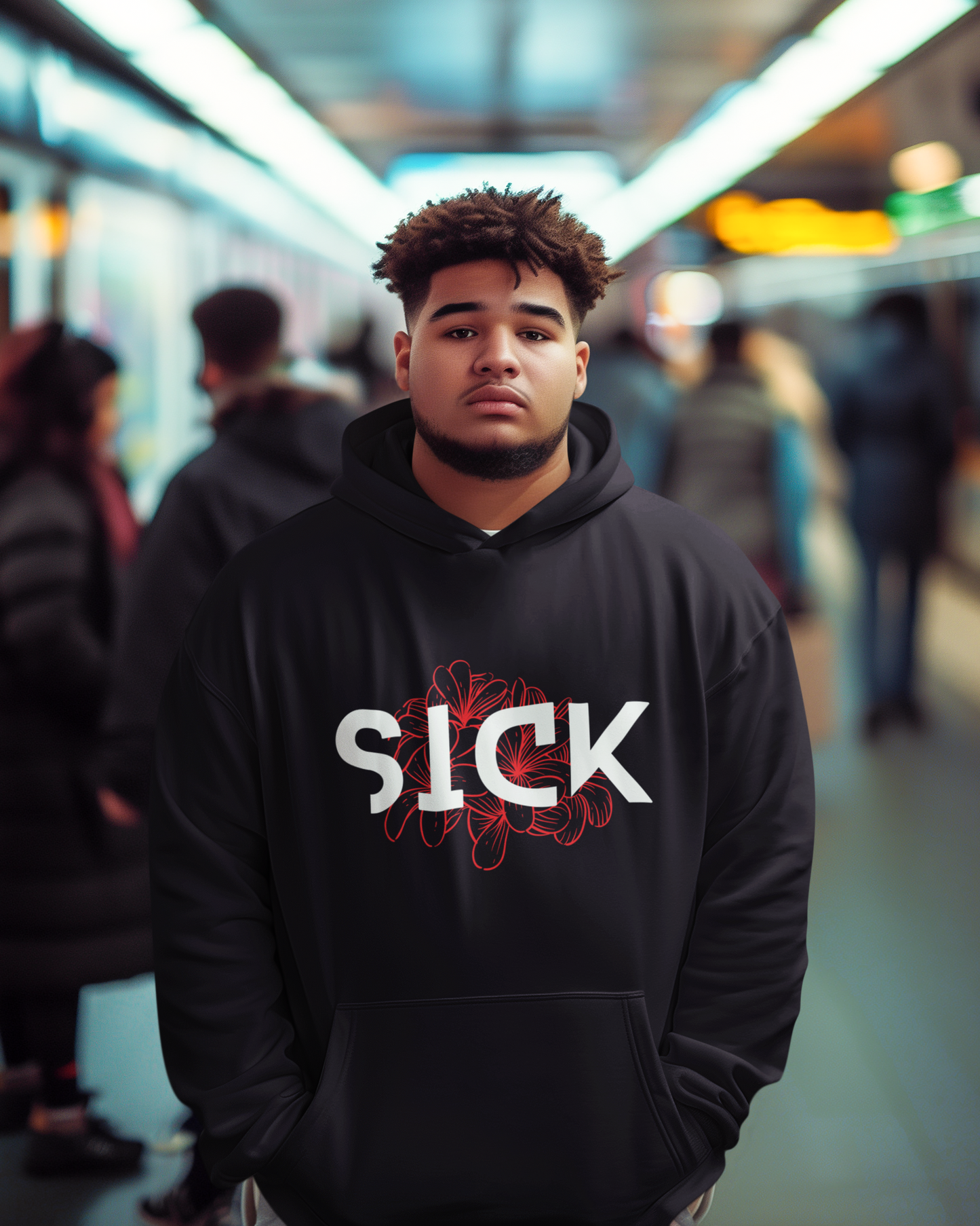 Sick - Unisex Oversized Hooded Sweatshirt