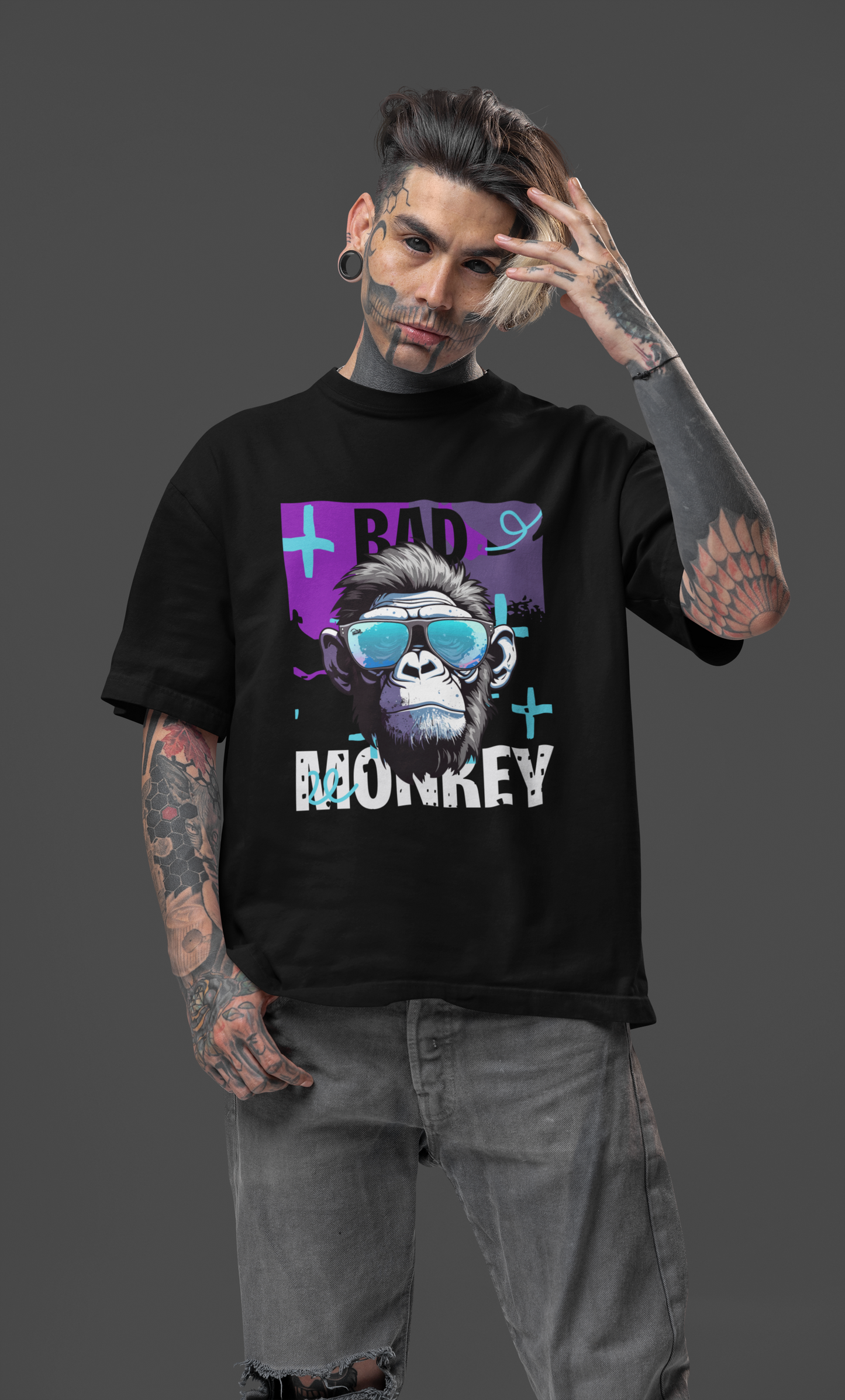 Bad monkey - Terry Oversized Tshirt