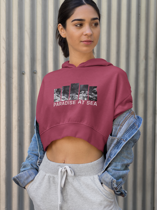 Crop Hoodies - Paradise at Sea Women